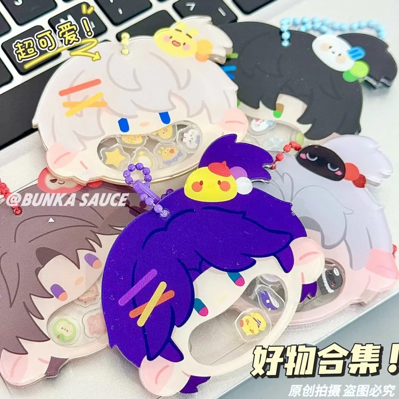 

5 Style Game Love and Deepspace Keychain Acrylic Figure Xavier Zayne Rafayel ralayo Sylus Caleb Shake Keyring Model Doll Cosplay