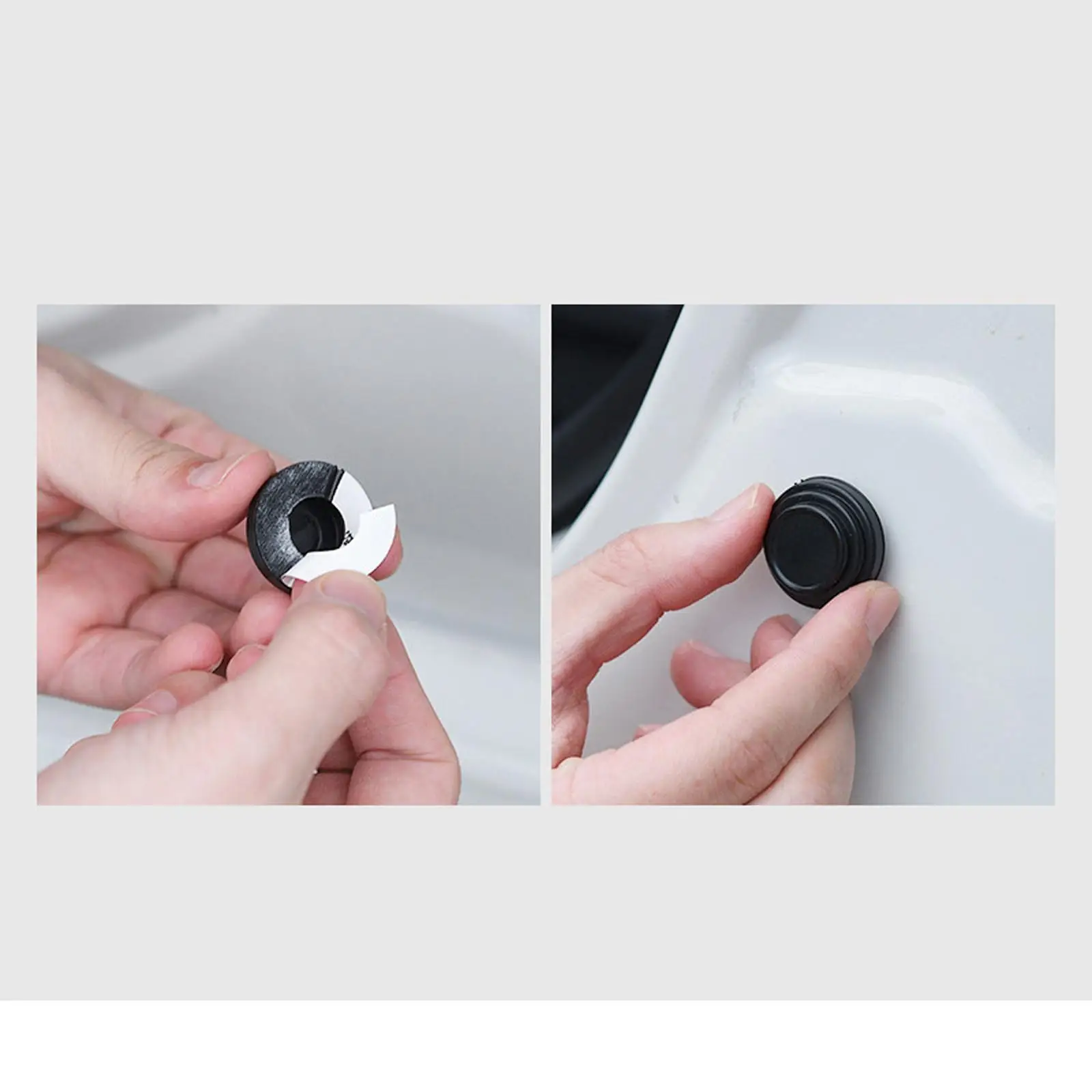 Universal Shock Absorber Gasket with Silicone Door Protection Soundproof Cushion Pad for Car Truck RV Installation