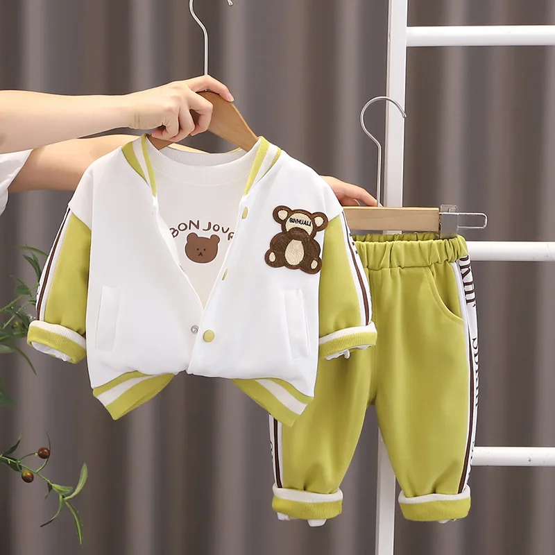 

Детский Повседневный Кардиган, кофта и штаны на 1-й день рождения, на возраст 12-18 месяцев, осень 2024