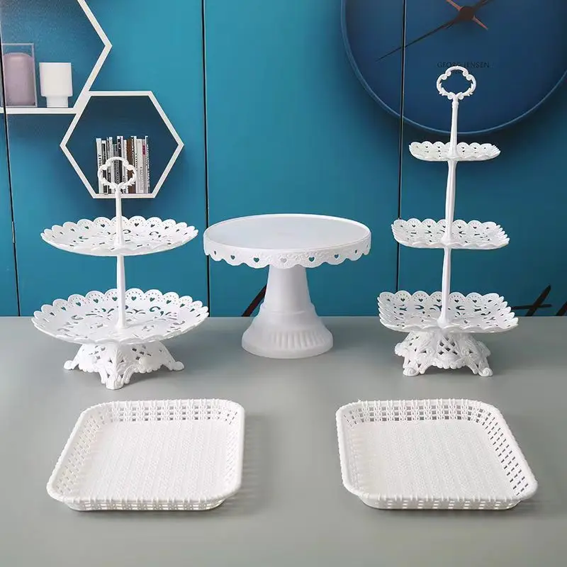 Suporte do bolo de aniversário bolo rack exibição cupcake titular lanche prato frutas bandeja festa de casamento sobremesa mesa decoração da cozinha