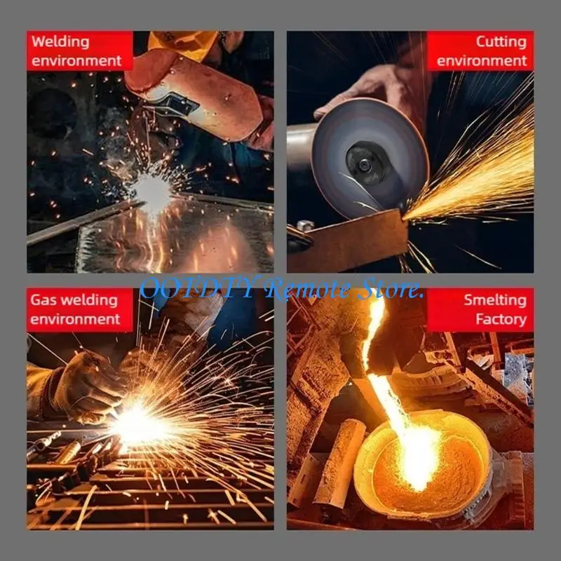  Fireproof Welding Apron Heat Resistant Flame Retardant Fabric Safety Workclothes