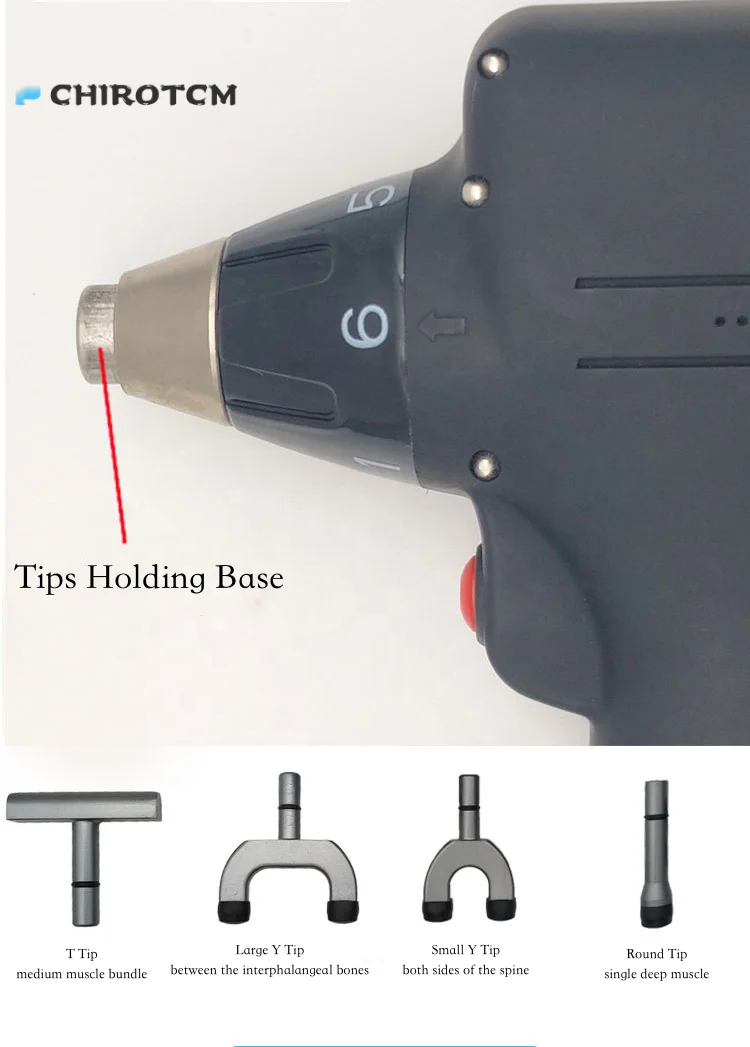 Handheld Electronic Chiropractic Adjusting Tool Cordless Chiropractor Activator Device for Chiropractic Adjustment