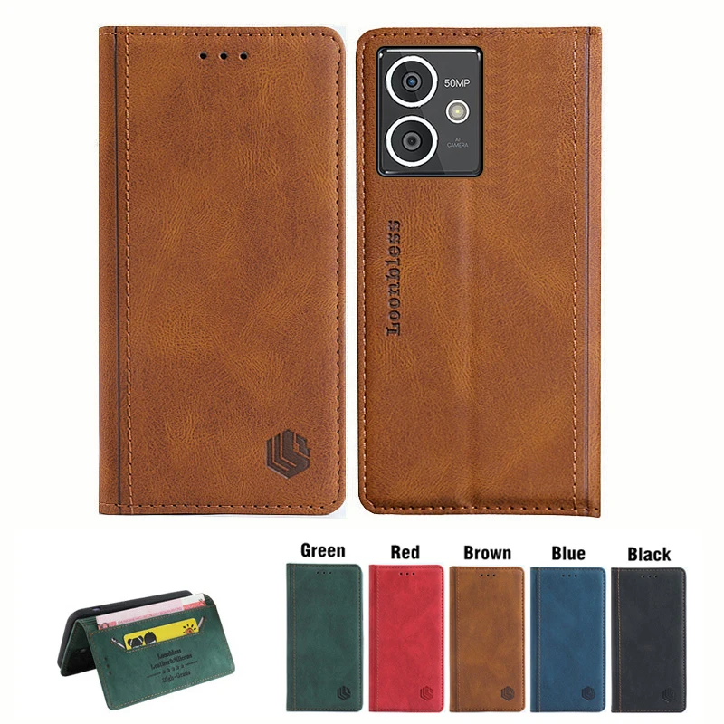Funda de cuero tipo libro para HMD Crest, funda para teléfono HMD Crest, funda tipo cartera 5G, funda protectora, bolsa, capa