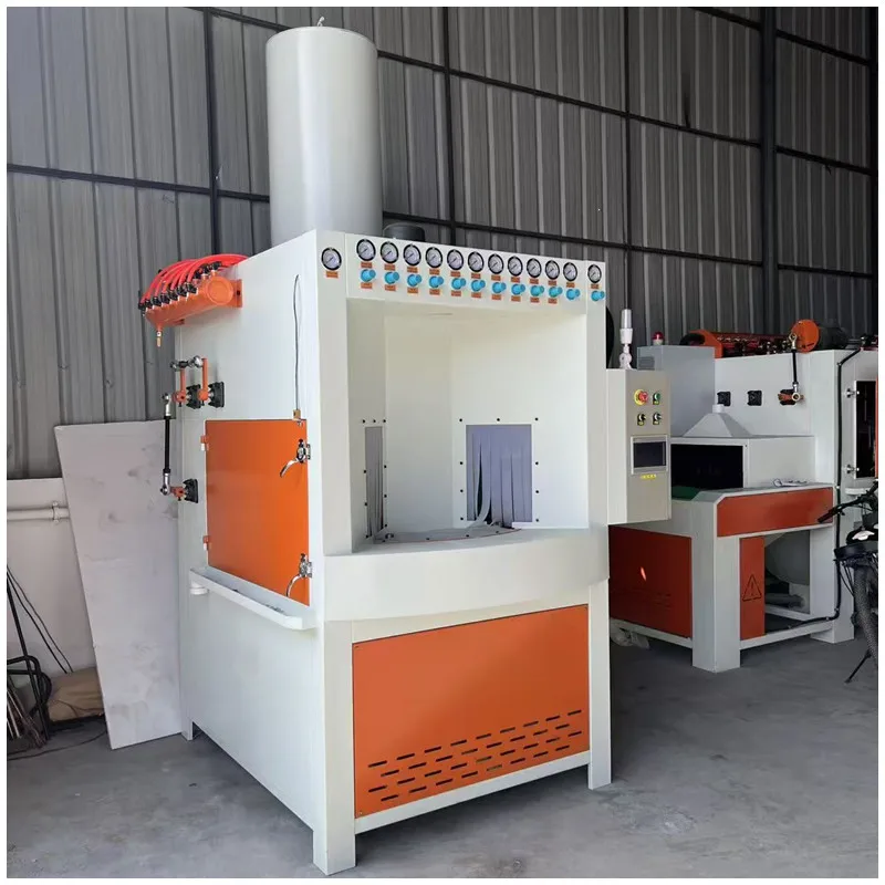 Fully Automatic Rotary Table Sandblasting Machine Multi Station Turntable Sand Blasting Equipment Rotating Disc Type Sandblaster