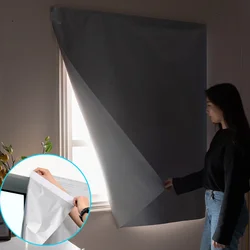 Tenda parasole per finestra senza perforazione per una buona tenda per dormire tenda a doppia faccia argento 99% ombreggiatura anti-uv per la casa