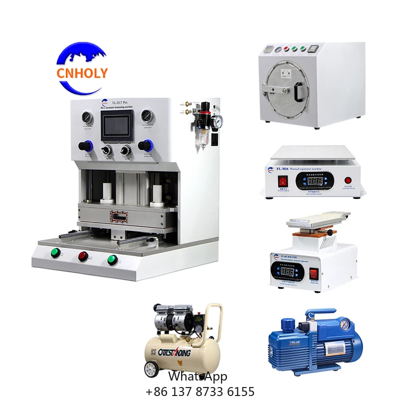 BAIJIN VL-H17PRO 6-Piece Set OCA Vacuum Lamination Machine New LCD Screen Panel Repair Core Pump Component 1 Year Warranty