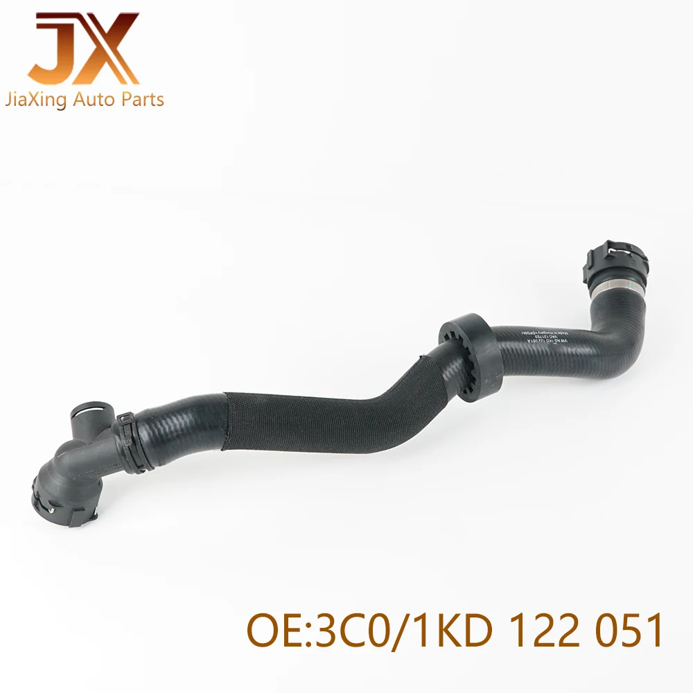 2PCS 1K0122101 Engine Water Tank Coolant Upper And Lower Water Pipe For VW Golf GTI Tiguan Passat CC B7 Sciricco Jetta 1KD122051
