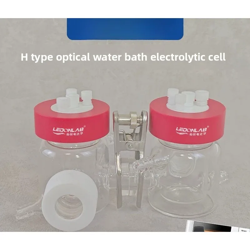 H‑Type Water‑Jacketed Optical Sealed Electrolytic Cell, Three‑Electrode Electrochemical Test Cell