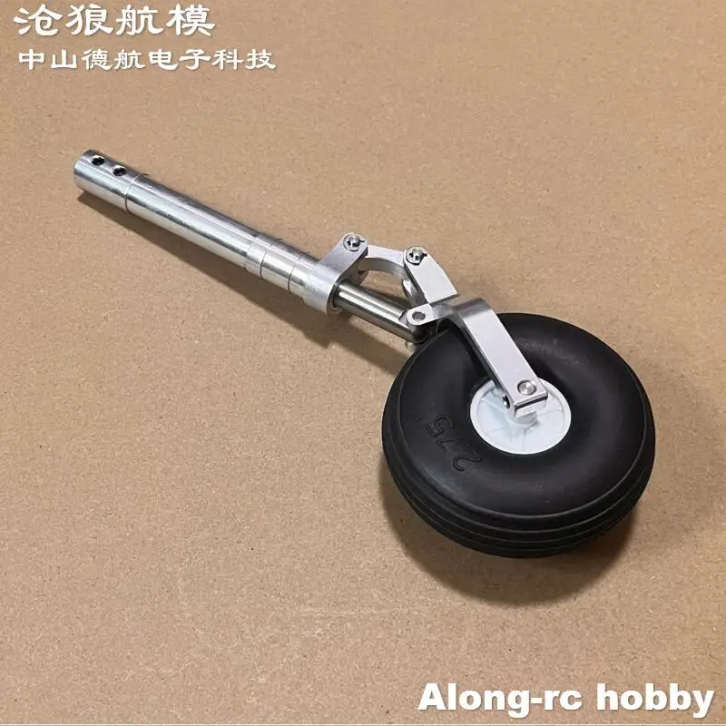 RC Airplane Part Height 150-240mm D4 D5 Strengthened Damping Kneeling Landing Gear with 70mm Wheel for 5-10kg Aircraft EDF Plane