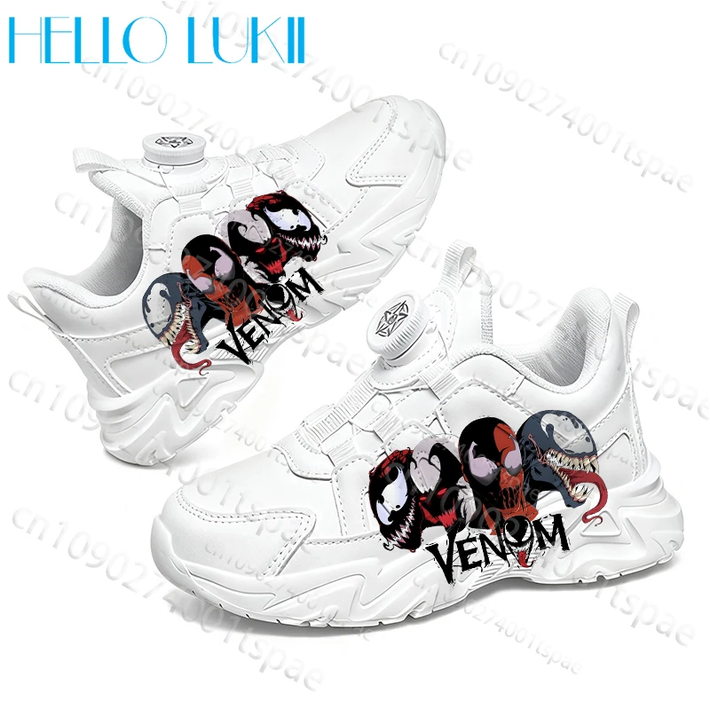 Venom Black Pattern Creative Kids Casual Shoes Simple Outdoor Lightweight Boys Trendy Casual Sneakers Gift Size 28-39