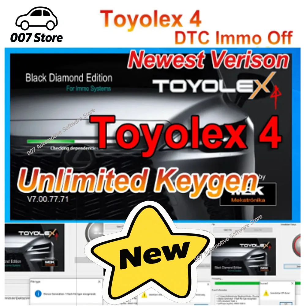 

Toyolex 4 & 3 with Unlimited Keygen Denso Lexus Car DTC Disable Software Tool PK for Mascheramento