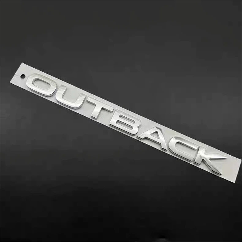 

Subaru Outback Custom Rear Trunk Badge: Black OUTBACK Letter Emblem Rear Tail Sticker