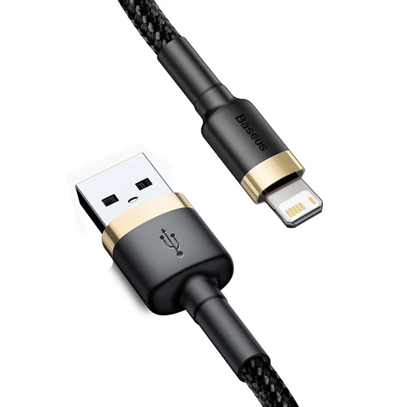 Baseus USB-Kabel für iPhone 14 13 12 11 Pro Max Xs X 8 Plus Kabel 2,4 A Schnellladekabel für iPhone Ladekabel USB-Datenleitung