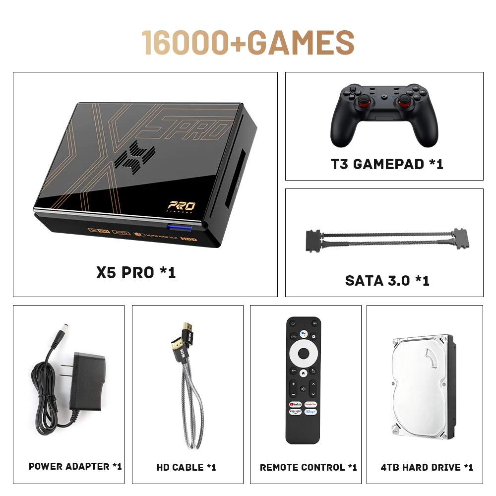 Kinhank Super Console X5 PRO　4TB HDDタイプ Amazon.com: Kinhank Super Console X5 PRO Retro Game Console with