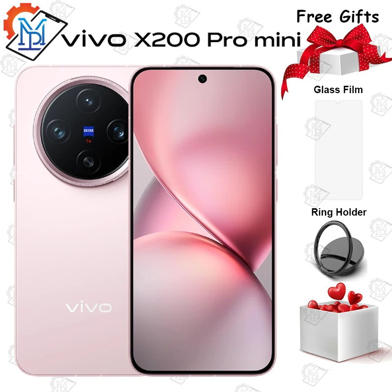 

New Arrial Original Vivo X200 Pro Mini 5G Mobile Phone 6.31" 120Hz Screen Dimensity 9400 Camera 50MP 90W SuperCharge Smartphone