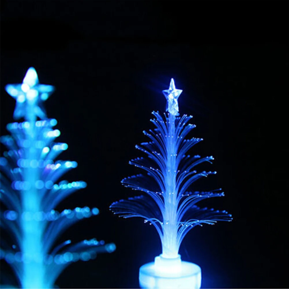 Lovely Colorful LED Fiber Optic Nightlight Christmas Tree Lamp Light Children Xmas Gift