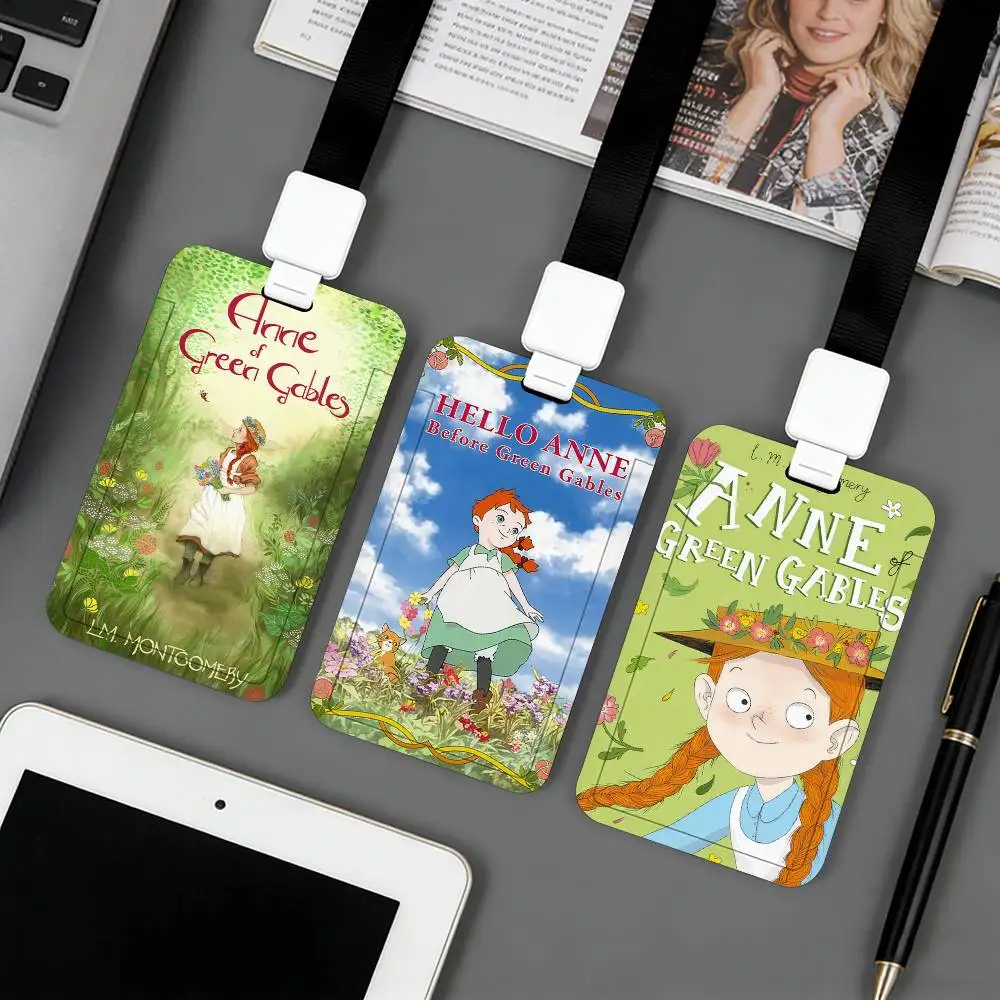 Book Anne Of Green G-Gables Badge Card Holder Student ID Case Daily Use Subway Commute Work Cover Office School Bus Protector