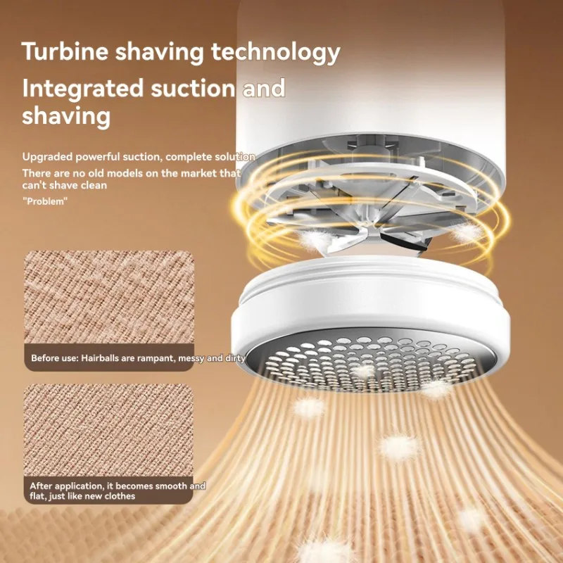 New 2025 Rechargeable Fabric Shaver With Digital Display-Powerful Electric Lint Remover For Clothes In White Color