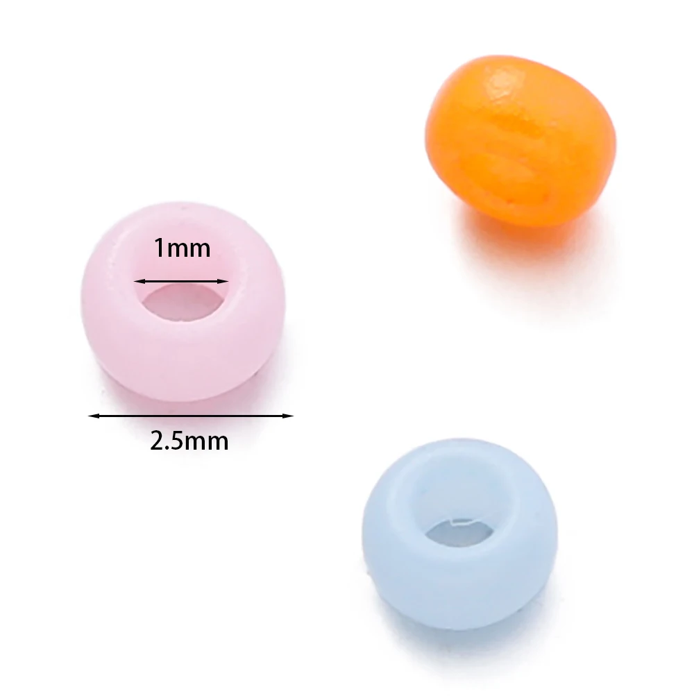 800pcs Glass Seed Beads 2.5mm Mixed Color Small Round Spacer Loose Bead for DIY Earrings Bracelet Jewelry Making Accessories