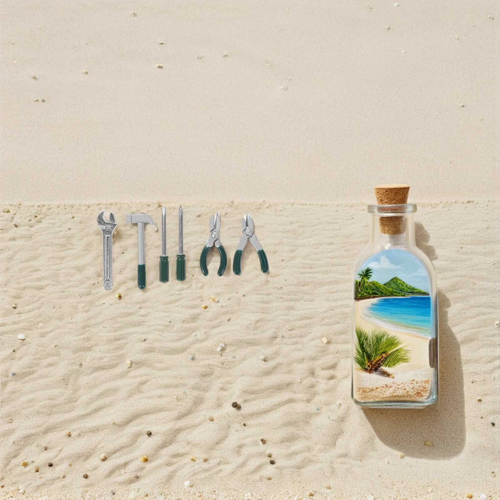 6 個ミニドールハウスガーデンツールセット金属ミニチュアホームリフォームツールキット Diy フェアリーハウスクラフトアクセサリー用