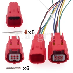 1 Set 6P MWTRB-06-1A-R MWTPB-06-1A-R AC Assembly Auto Small Current Low Power plug Car OBD Diagnostic Electric Cable Socket