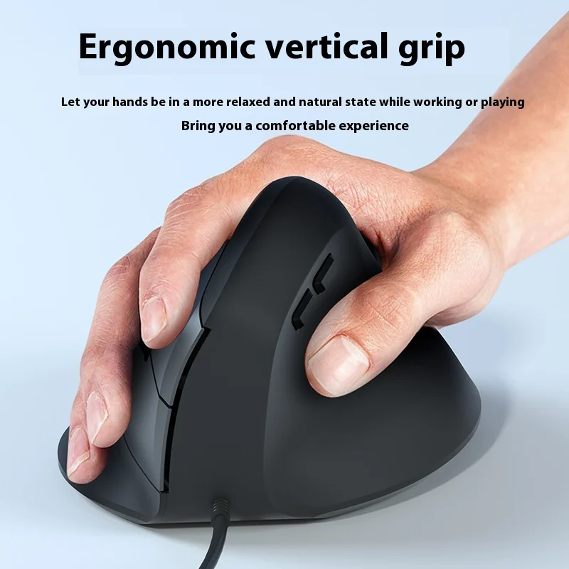 

Wired Vertical Mouse Ergonomic Vertical Handheld Mouse Office Gaming Mouse