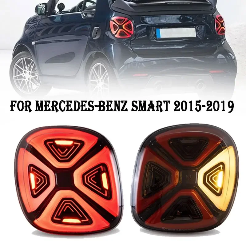 

Стайлинг автомобиля для Benz Smart Fortwo задний фонарь 2015-2020 Mercedes W451 задний фонарь W453 задний DRL противотуманный тормозной сигнал поворота задний ход