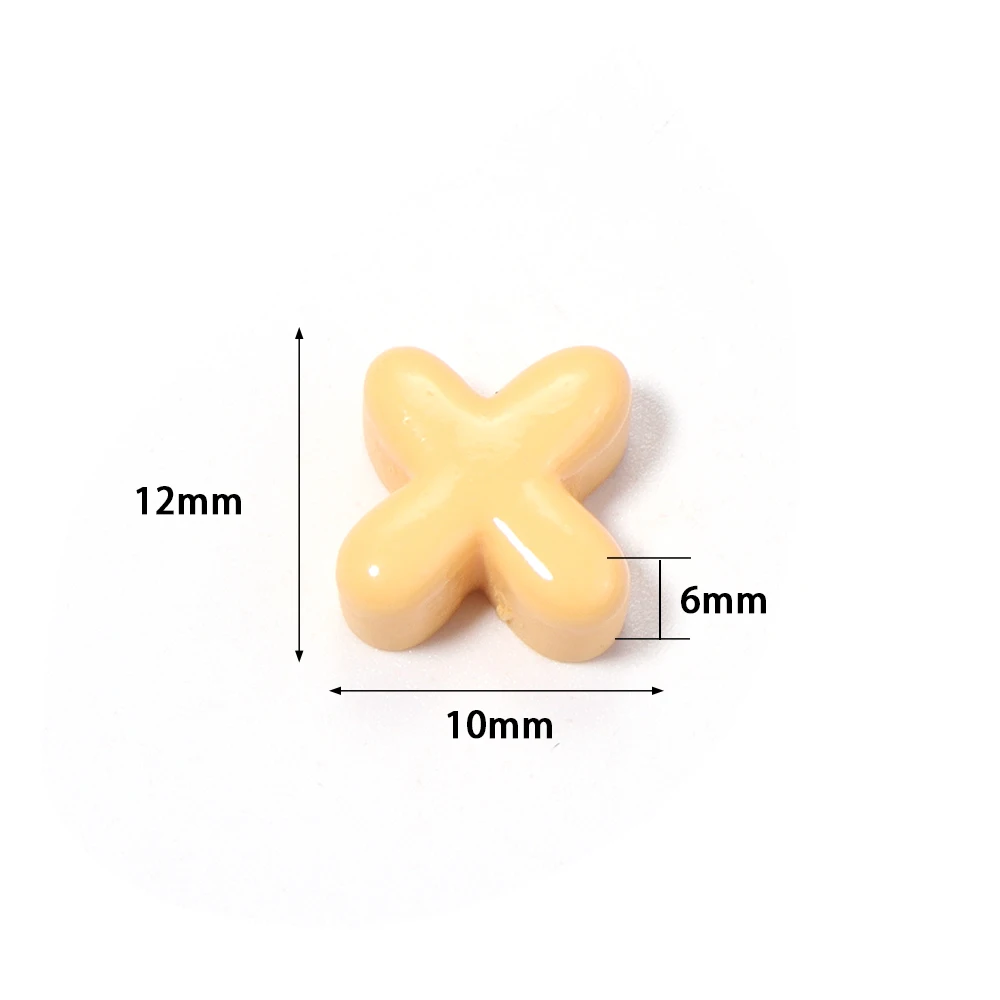 20Pcs Mixed Small Resin Letter Number Patches Beads No Hole Cabochons For Hairpin Phone Case Cream Glue Clothing DIY Decor