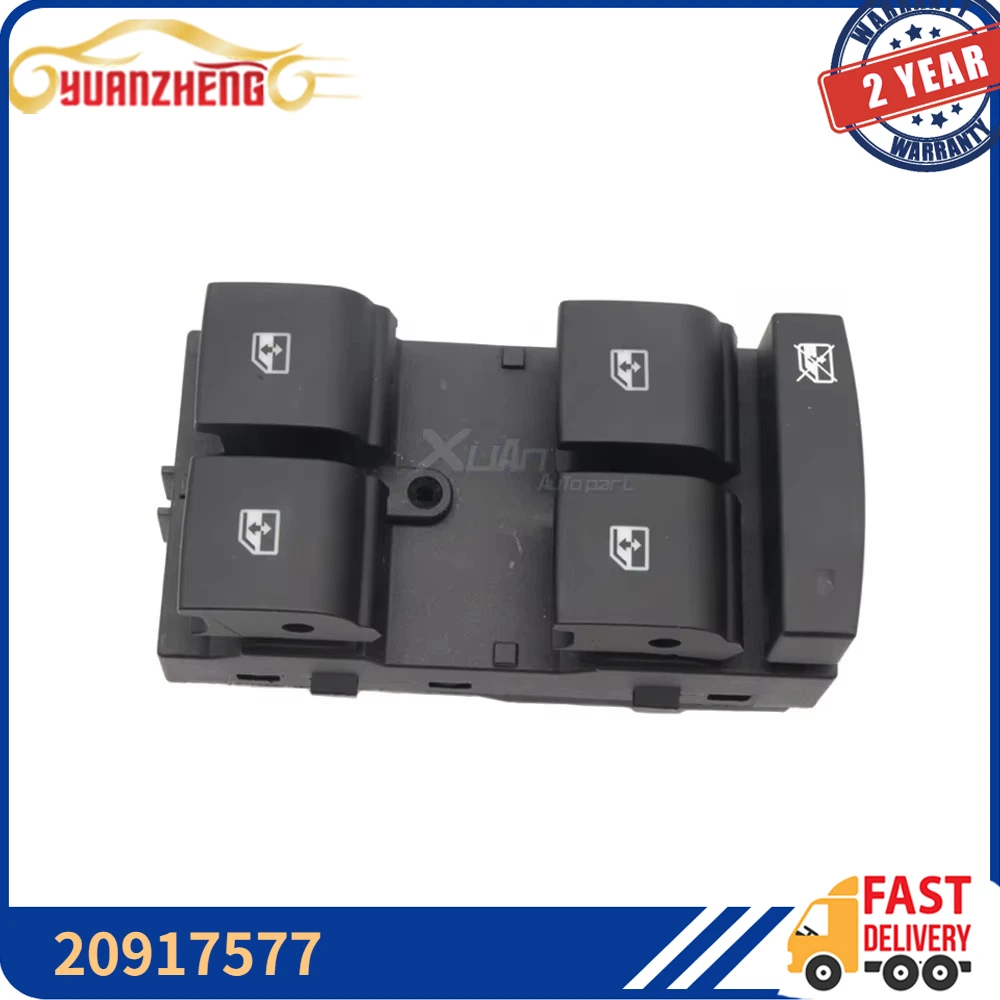 New Electric Front Left Master Power Window Control Switch 20917577 For Chevrolet Cruze Hatchback Equinox 13305295 20917599