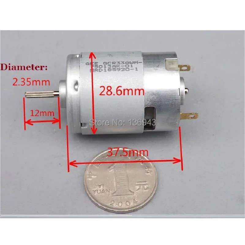 3PCS 380 แรงบิดขนาดใหญ่ 3.7 V-7.4 V 3A 20W 22000-46000RPM DC ไฟฟ้ามอเตอร์คุณภาพสูงอายุการใช้งานยาวนาน
