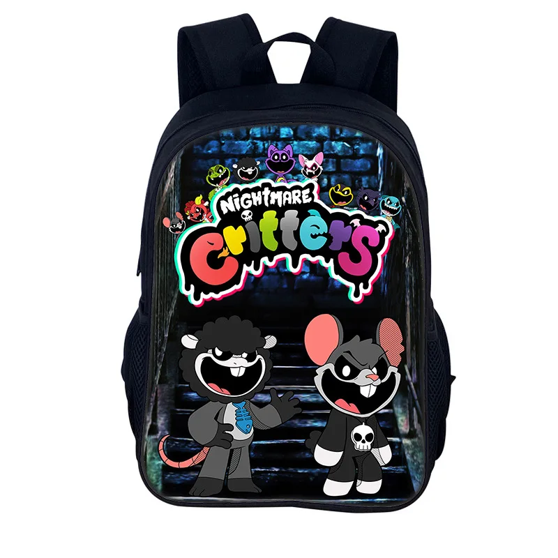 

Кошмар критиков на заказ фиолетовый большой школьный рюкзак для мальчиков и девочек с анимированной игрой, школьные дорожные сумки для колледжа, женские и мужские сумки для книг