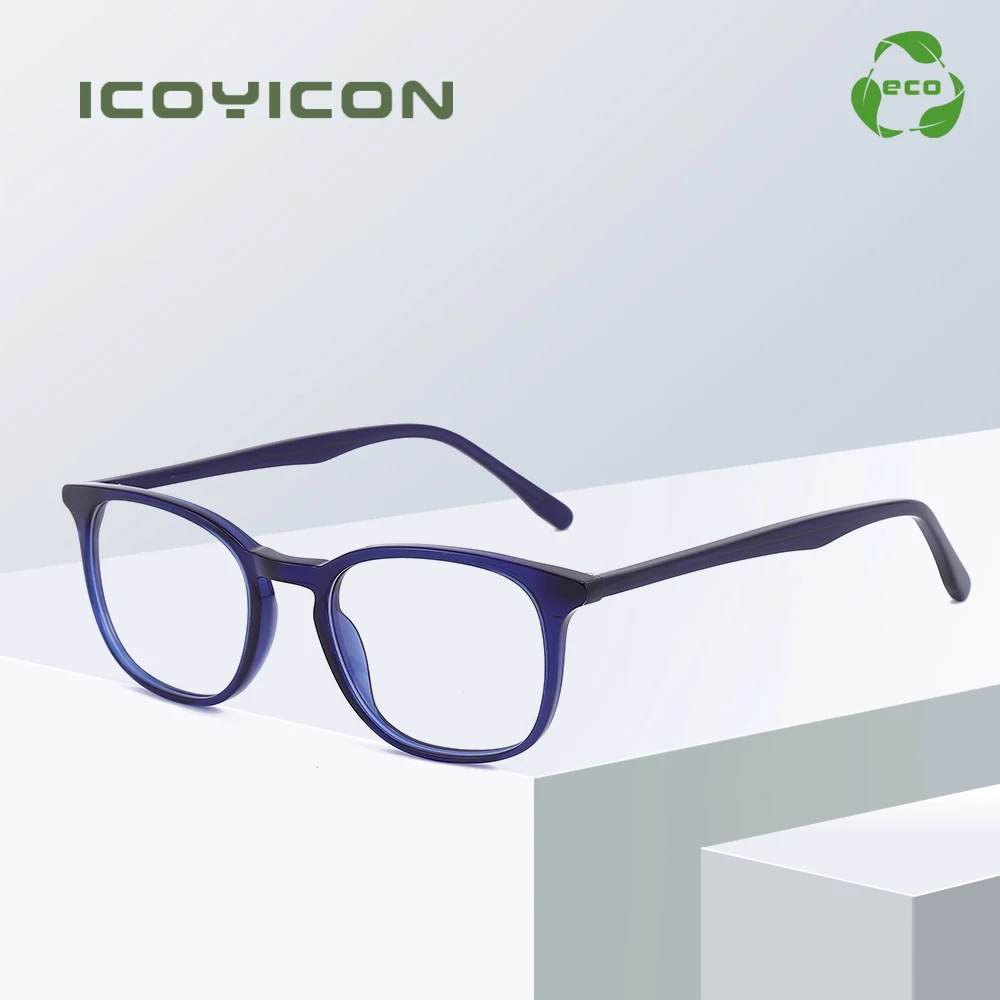 Retro Oversized Acetate Optical Eyewear Frame Men Women Myopia  Glasses Eco-biodegradable Prescription Eyeglasses BOA1142