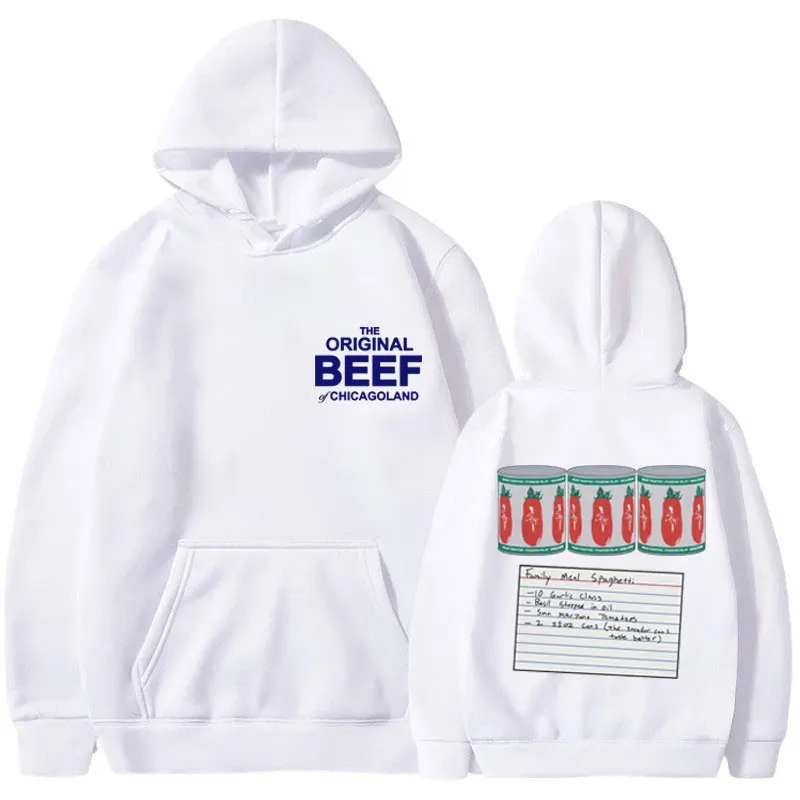 Italian Beef Sandwich The Bear TV Show Jeremy Allen Hoodie Men The Original Beef of Chicagoland Sweatshirts Fashion Pullover