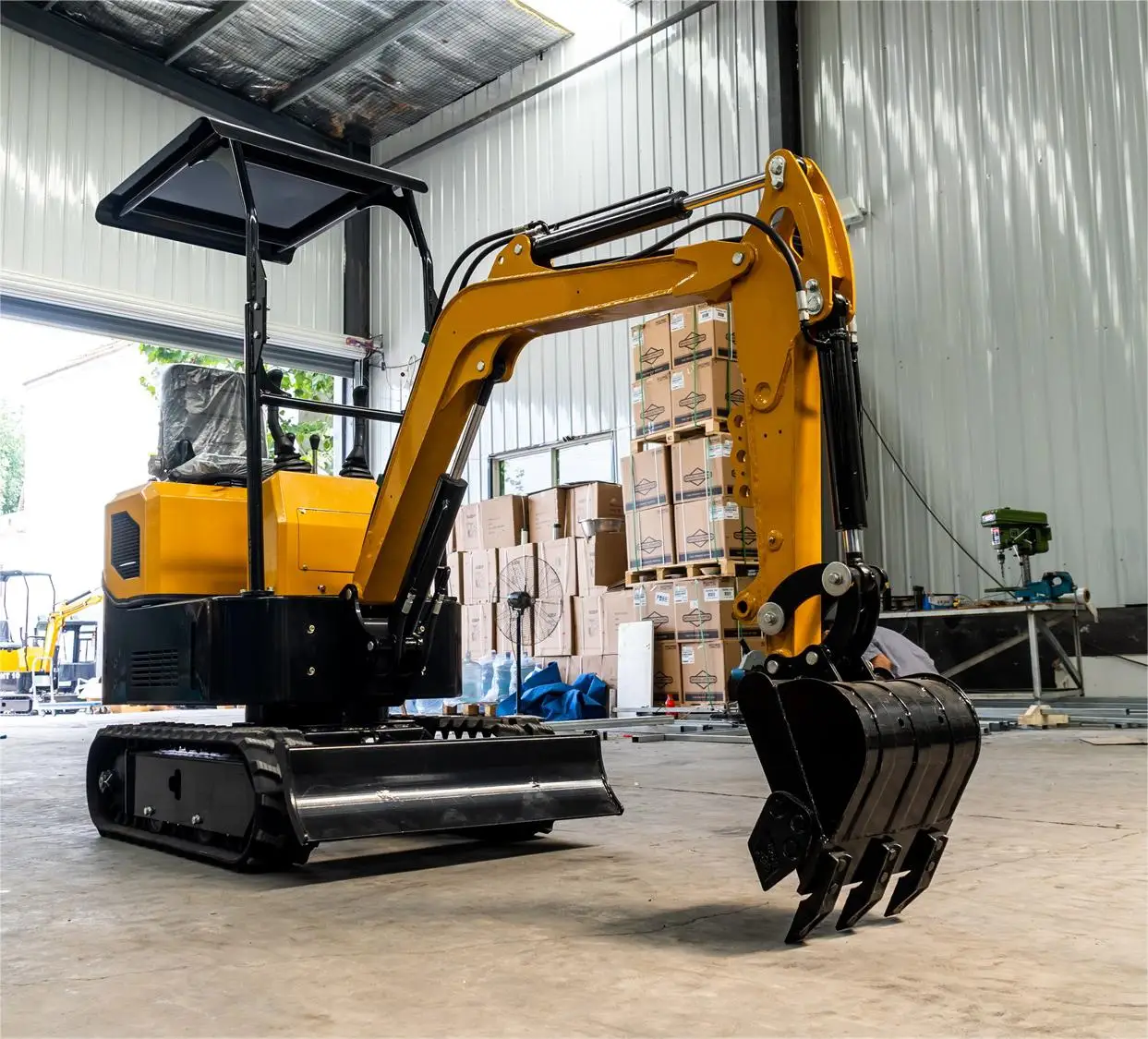 China Minibagger Preise Hochwertiger hydraulischer Kleinbagger Raupen Import Minibagger Kostenloser Versand