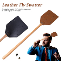 1PC Leather Fly Swatter with 19\