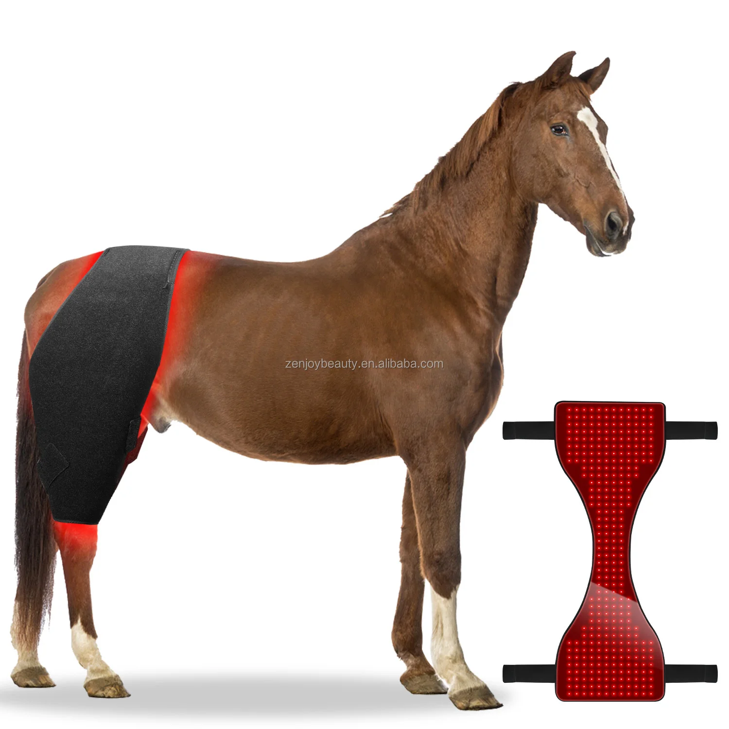 2024 Infrared Red Light Therapy 660nm 850nm Horse Pad Red Horse Blankets Equine Light Therapy Horse Rug For Animal