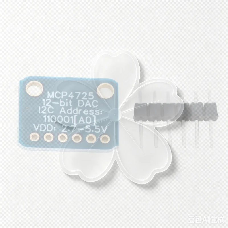 MCP4725 DAC Breakout Module 12 Bit Digital To Analog Converter I2C Communication For DIY Electronic Projects