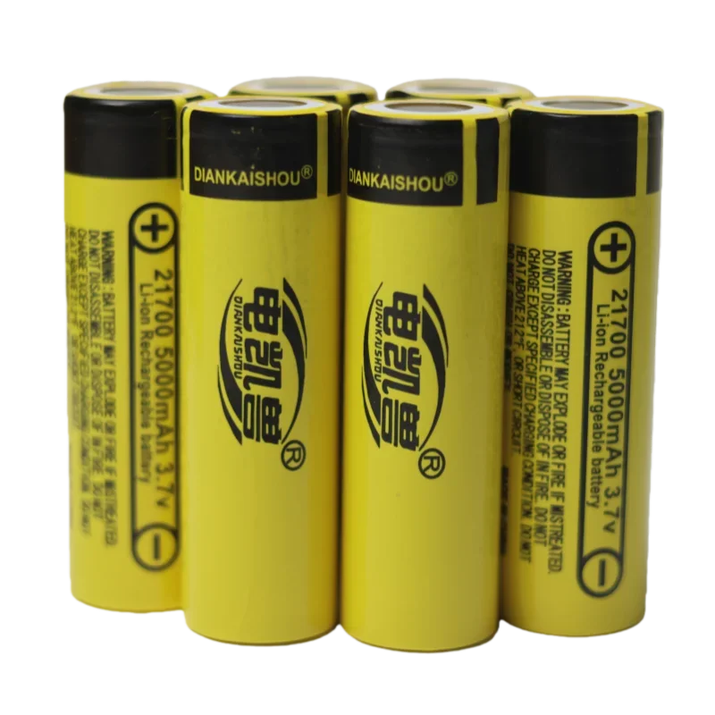 جديد 1-400 قطعة 21700 5000 مللي أمبير DIANKAISHOU بطارية قابلة للشحن 3.7 فولت 3C تفريغ بطاريات عالية الطاقة للأجهزة عالية الطاقة