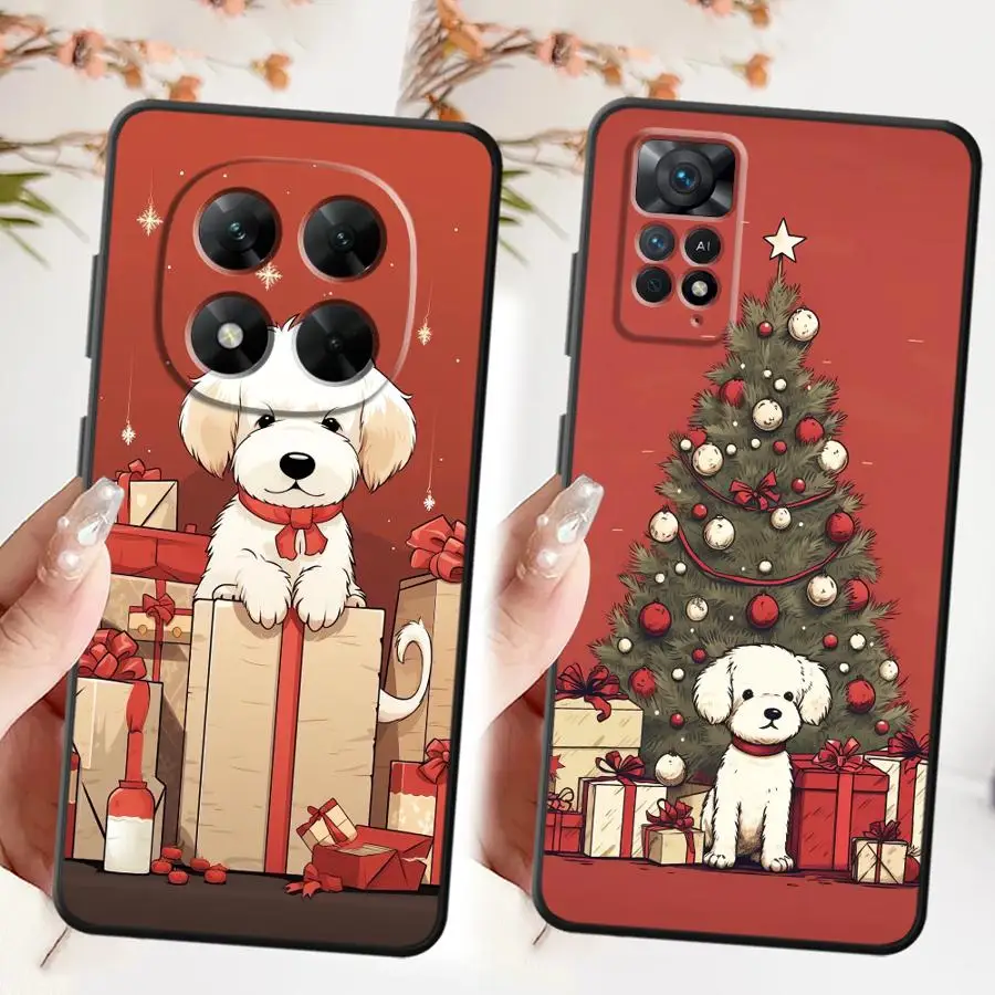 عيد الميلاد لينة عودة غطاء الهاتف القضية ل Xiaomi Redmi ملاحظة 10 9 8 برو 11 13 12 برو زائد 11S 12S 9s 10S #2