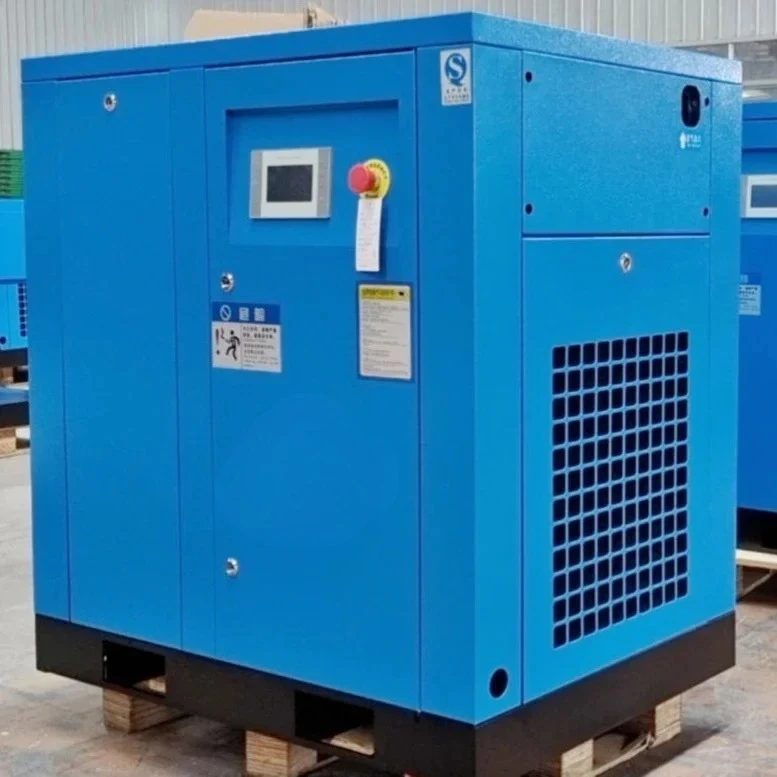 بيع المصنع مباشرة 10HP 7.5kw 7-12bar 0.8-1.2m3/min 42CFM ضاغط هواء لولبي ثابت السرعة صناعي #1