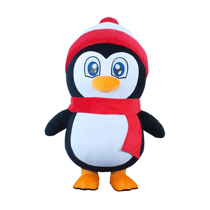 Inflatable cartoon penguin cosplay costume cute costume party Carnival fancy Macot dress Christmas cosplay mascot costume bs9628