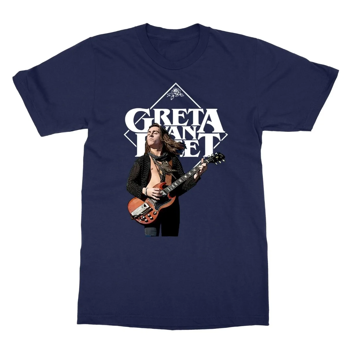 

Jake Kiszka Greta Van Fleet Мужская футболка для гитаристов