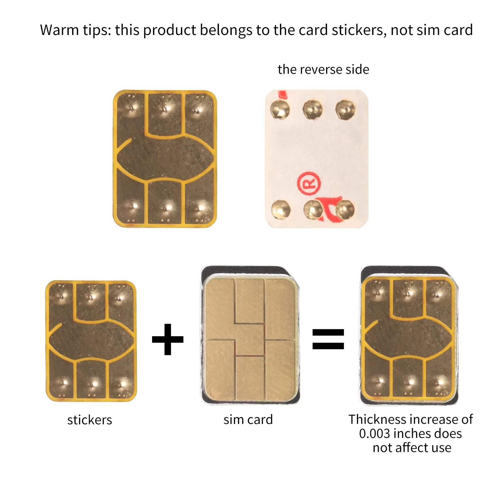 TPC Cell Phone SIM Card Protector Nano Card Sticker Scratch Resistant Durable Slim Adapter Small Card Lossless Adapter