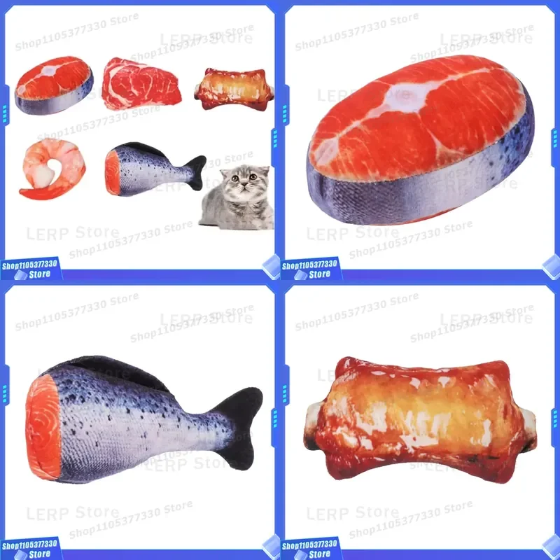 Durable Eco-Friendly Simulation Food Plush Chew Sound Toys Cute Soft Cotton Catnip Fruits for Dogs Cats with Squeaky Feature
