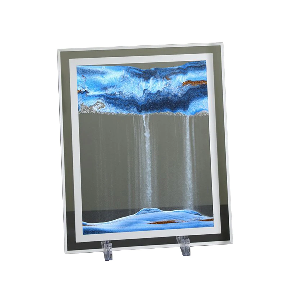 Para decoración del hogar, arte de pared terapéutico, imagen de arena que fluye 3D, atmósfera tranquila como imagen, paisajes cautivadores