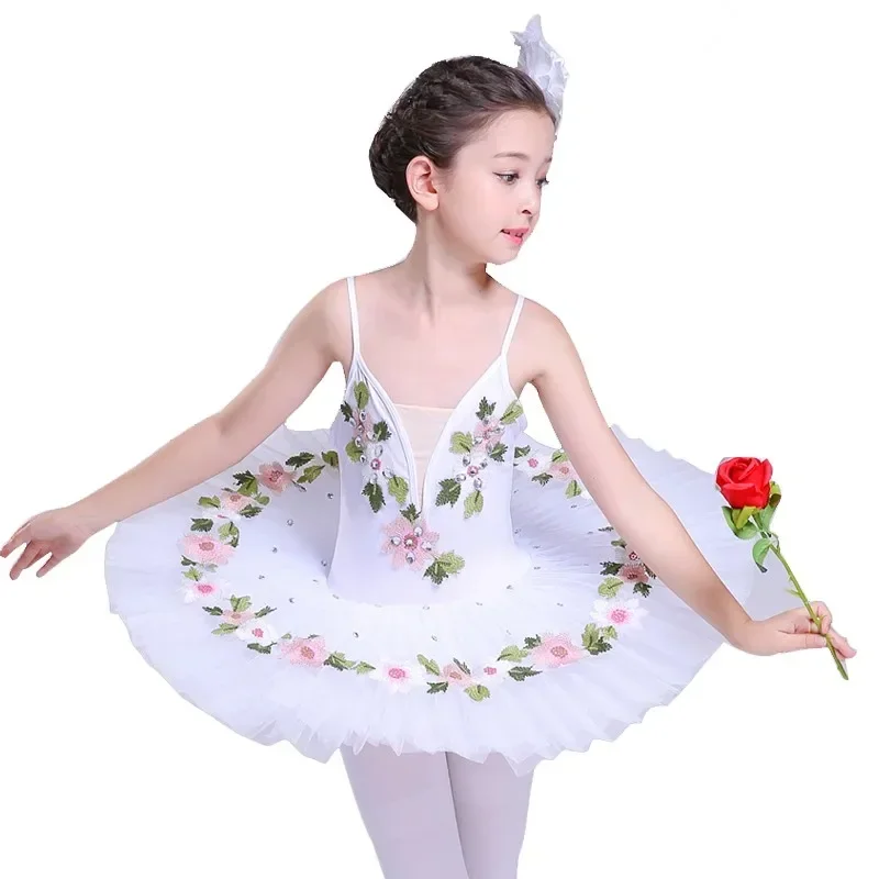 Professionele Ballerina Ballet Tutu Voor Kind Kinderen Meisjes Volwassenen Vrouwen Bloem Pannenkoek Tutu Swan Dans Kostuums Ballet Jurk Meisjes