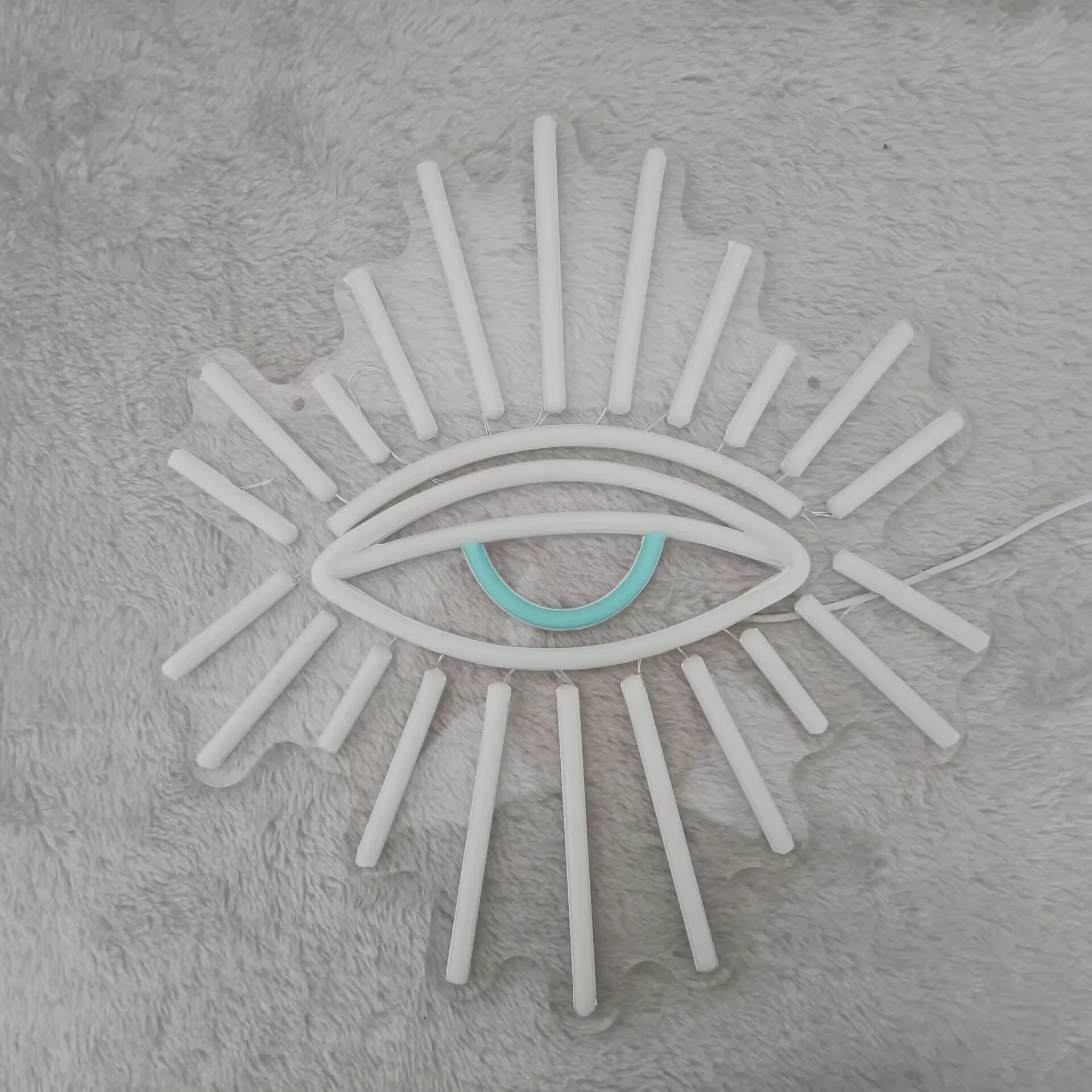 LED ضوء النيون عيون النيون علامات جدار ديكور لغرفة النوم غرفة الألعاب عيد الميلاد عيون حفلة أضواء ديكور جمالية الفن هدية للطفل