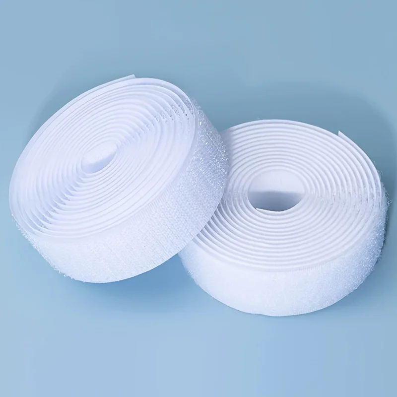 1pc Hook and Loop Fastener Tape, Strong Self-adhesive Hook Side Tape, Nylon Interlocking Strip，Garment Sewing and DIY Projects