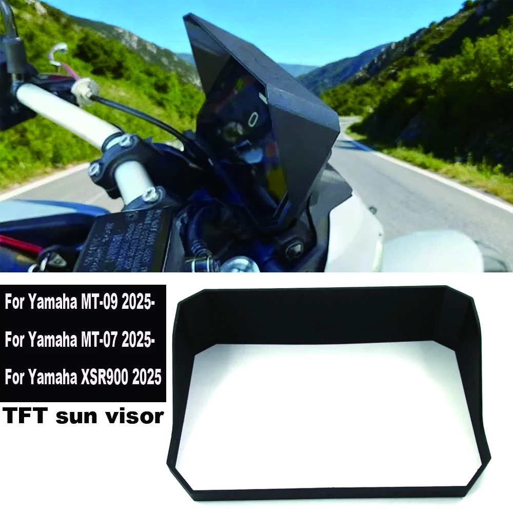 

MT 07Для Yamaha MT07 2025-MT09 2024-MT-07 MT-09 XSR 900 2025-Новые аксессуары для мотоциклов TFT солнцезащитный козырек крышка инструмента