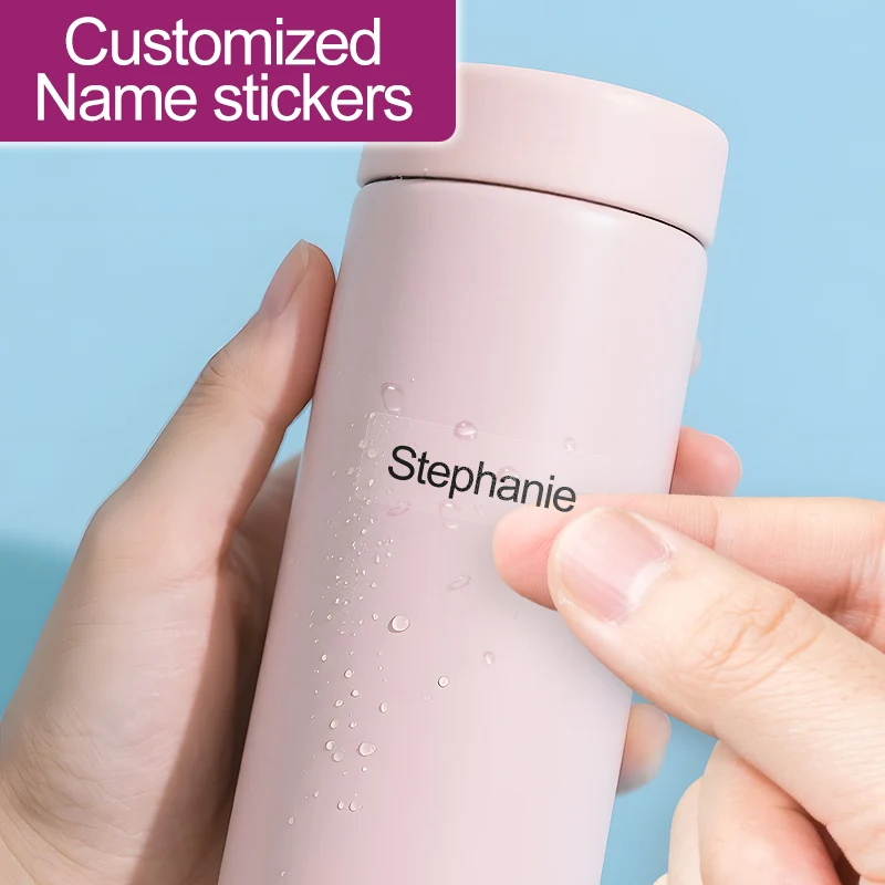 ‌Customized Clear Durable Name Tags for Kids-School Supplies,Waterproof Stickers,Personalized Lunch Box & Stationery Labels‌